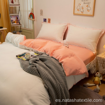 Juegos de cama de algodón cómodos, modernos y sencillos